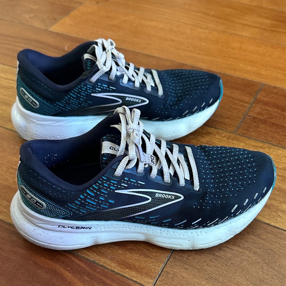 Brooks Glycerin 20 Size 7.5 Peacoat/Lilac Running Shoes